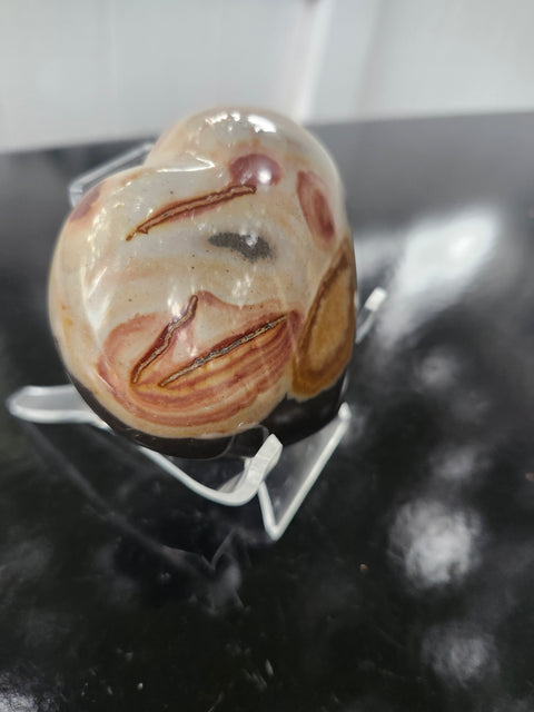 Polychrome jasper heart! 8.5 ounces, 3 inches wide
