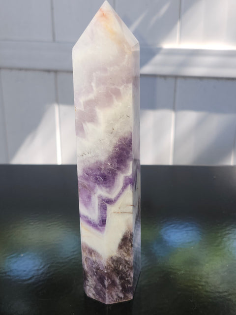 Large dream amethyst tower! 7 inches, 14.5 ounces
