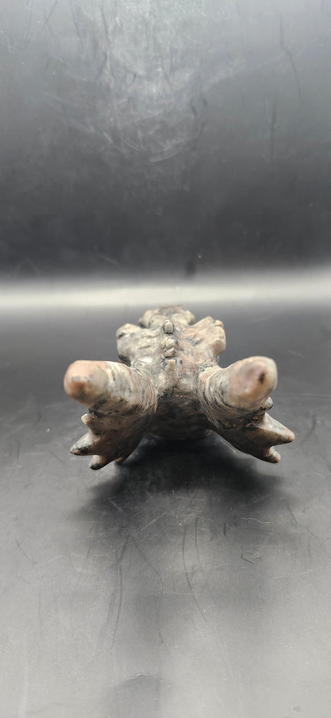 Flame stone dragon skull! 8 ounces, head to horn 5 inches