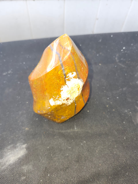 1.4 pound, 4.75 inch brecciated jasper flame tower