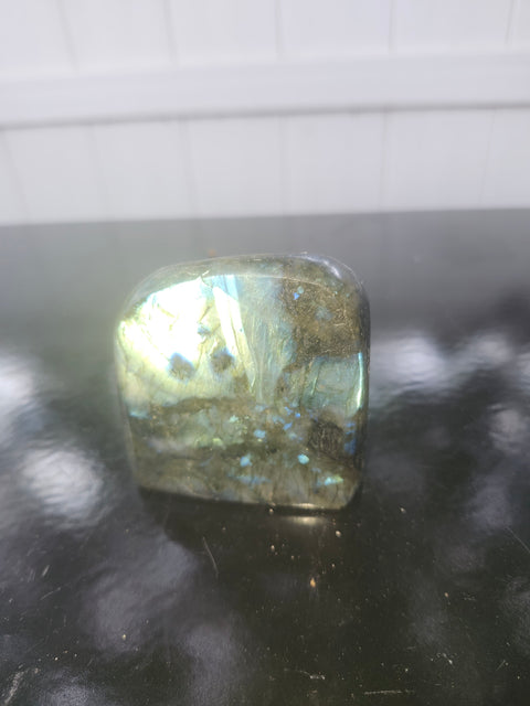 Labradorite free form! 9 ounces, 2.5 inches wide, 2.3 inches tall