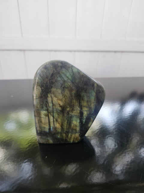 Labradorite free form! 3.89 inches tall, 3.32 inch wide, 1.3 pound