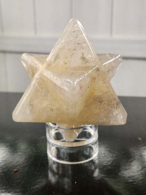 Ferruginous quartz mercaba! 2.5 inch by 2.4 inch, 1 pound
