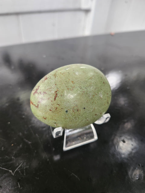 Olive opal palm stone! 4.2 ounces, 2.75 inches