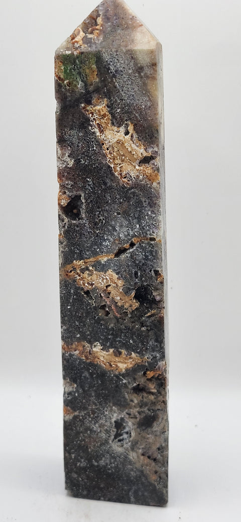 Opalized fluorite tower! 10 ounces, 6 inches tall