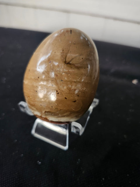 5 ounce, 2.75 inch polychrome jasper palm stone