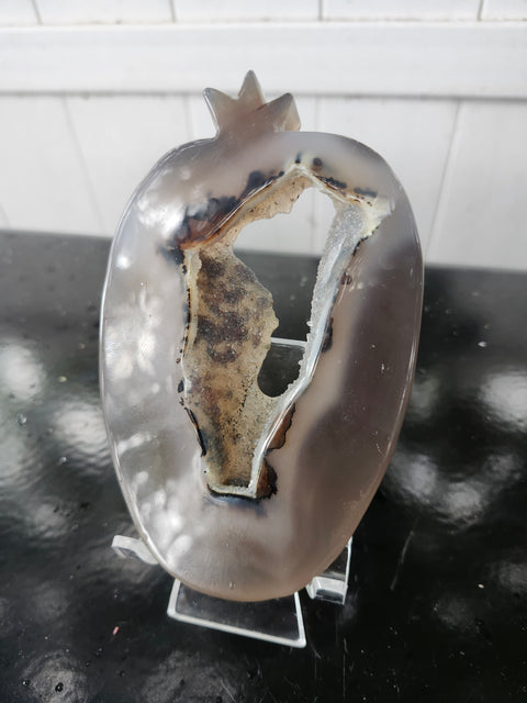 Druzy agate pepper! 9 ounces, 5 inches