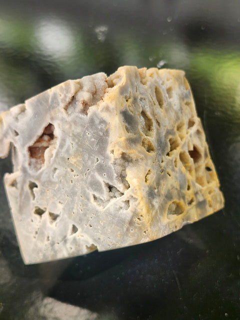 Druzy agate balancing cube! 1.1 pound, 63.1mm by 62.8mm