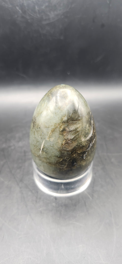 Labradorite egg! 7 ounces, 3 inches!