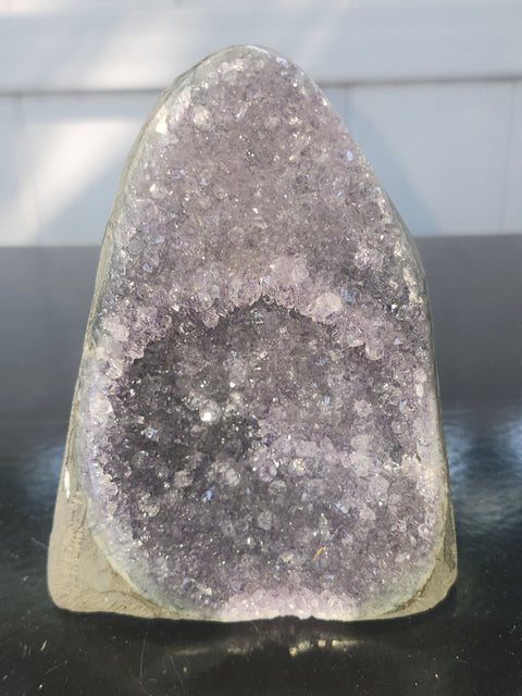 Amethyst cut base free form! 1 pound, 3.9 inches tall, 3.1 wide