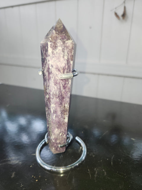 Lepidolite scepter! 5.8 ounces, 5 inches