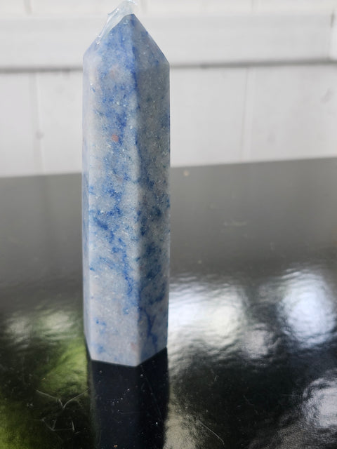 Blue aventurine tower! 4.6 ounces, 4.25 inches