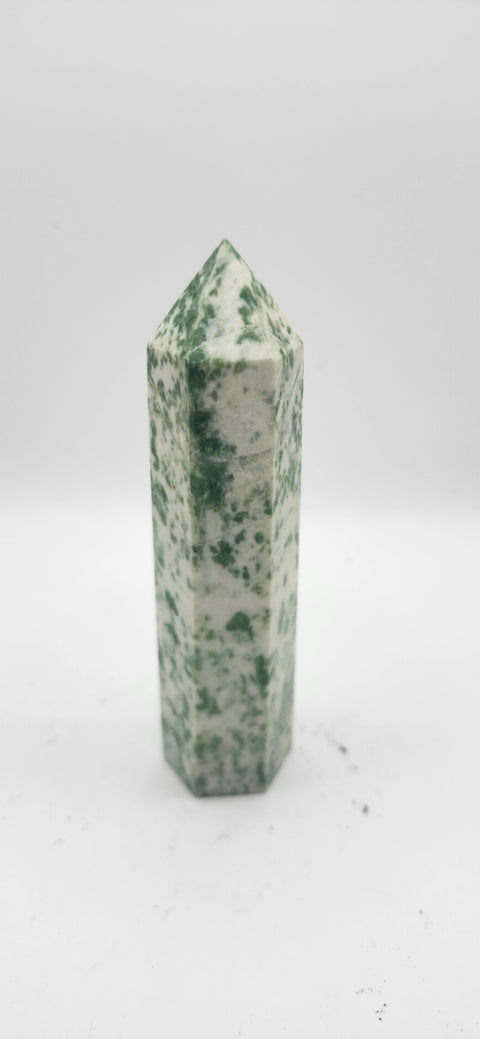 Tree agate tower! 4 inches, 4 ounces
