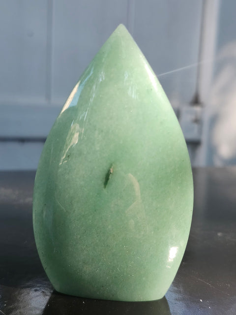 Green aventurine tear tower! 3.1 inches, 4.8 ounces!