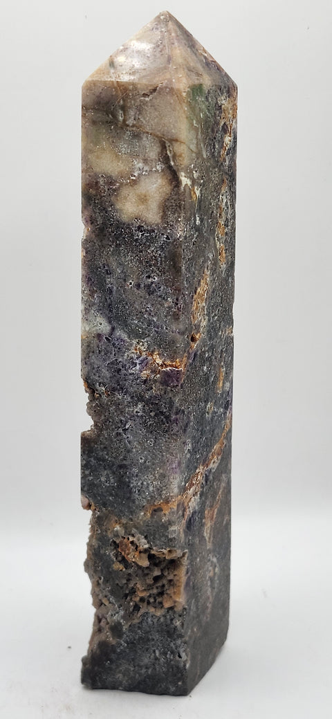 Opalized fluorite tower! 10 ounces, 6 inches tall