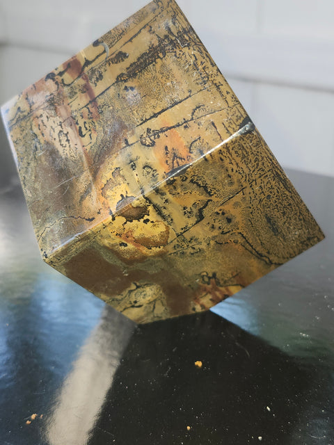 Dendritic jasper balancing cube! 1.5 pounds, 60.6mm by 61.2mm
