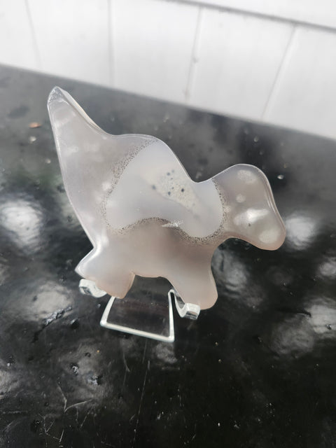 Druzy agate dinosaur! 3 ounces, 3 inches