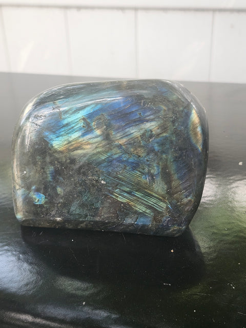 Labradorite free form! 1.2 pounds, 3.8 inches wide, 2.7 inches tall