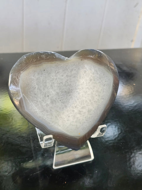 Agate heart! 12 ounces, 104.6mm wide, 4.12 inches
