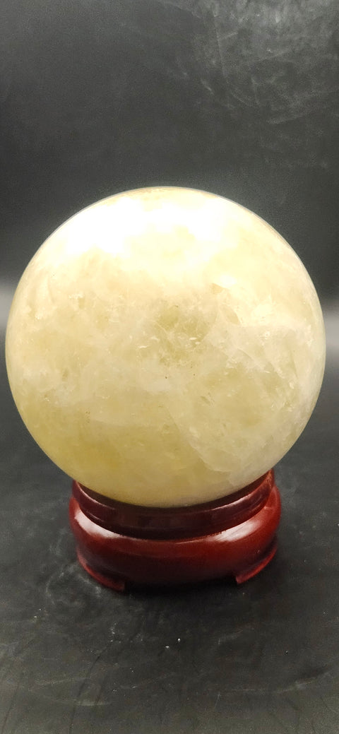 Citrine sphere! 76.1mm, 2.9 inches, 1.4 pounds