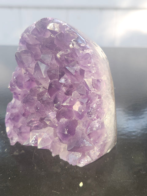 Amethyst cut base free form! 1.1 pound, 3.1 inches, 2.8 wide