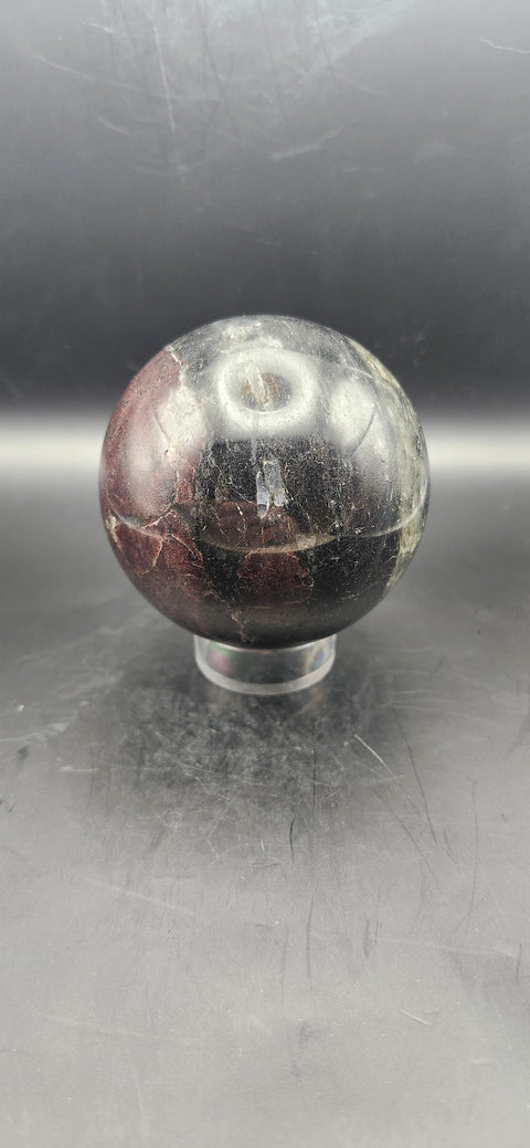 Afrvedsonite sphere. 65.3mm, 2.57 Inches, 1.1 pounds