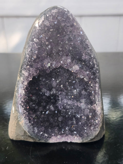Amethyst cut base free form! 1 pound, 3.9 inches tall, 3.1 wide