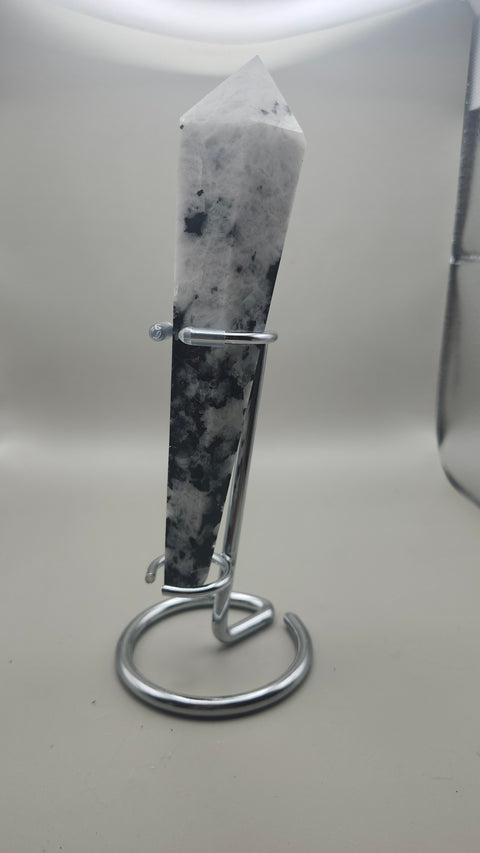 Rainbow moonstone scepter 6 inches, 6 ounces!!