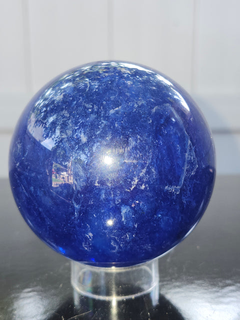 Blueberry quartz sphere! 71mm, 2.8 inches, 15 ounces