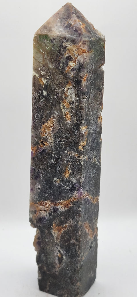 Opalized fluorite tower! 10 ounces, 6 inches tall