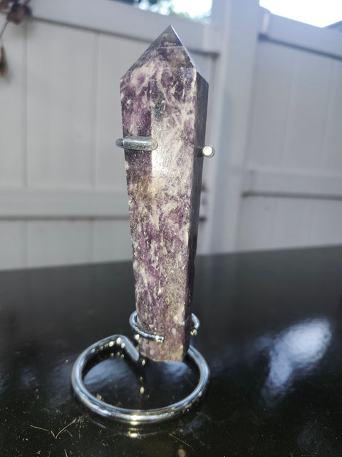 Lepidolite scepter! 5.8 ounces, 5 inches