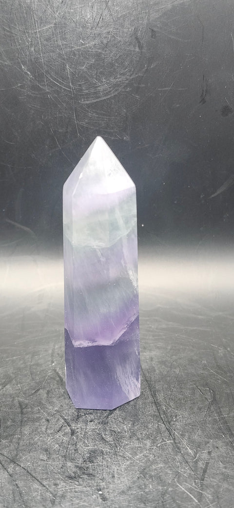 Green,blue purple florite tower!! 3.5 inches, 3.1 ounces