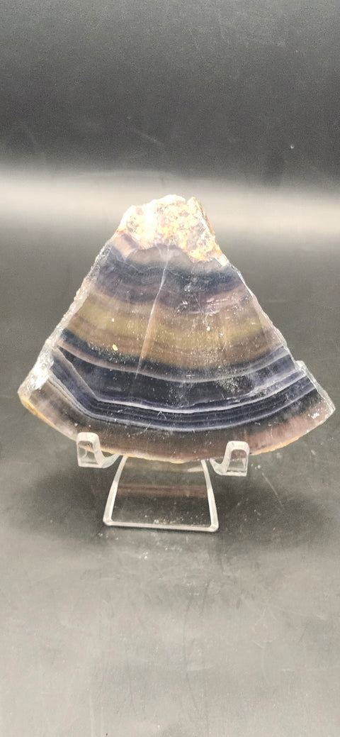 Mini blue,green purple florite slab! 3.25 inches, 3.8 ounces
