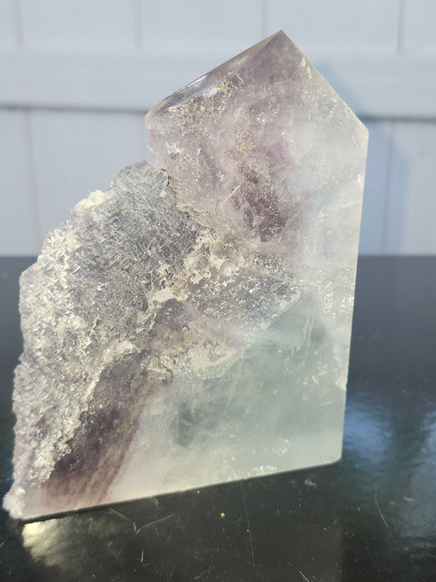 Druzy florite free form tower! 1 pound, 4.3 inches tall, 3.3 wide