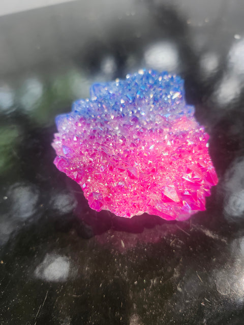 Blue and pink aura quartz 6.6 ounces