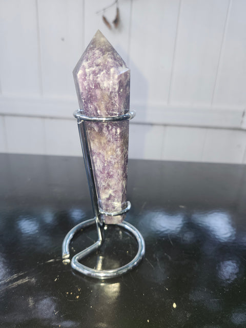 Lepidolite scepter! 5.8 ounces, 5 inches