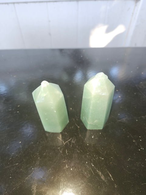 Green aventurine tower! 3.8 ounces, 2.75 inches tall
