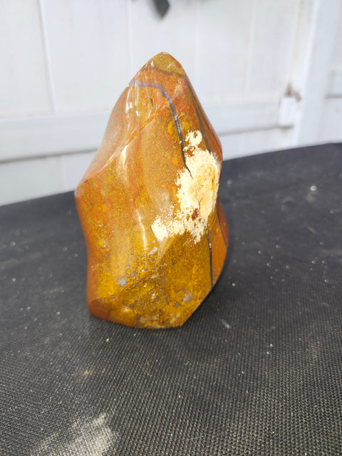 1.4 pound, 4.75 inch brecciated jasper flame tower