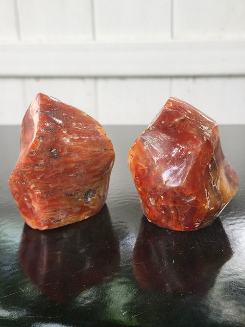 Carnelian agate flame tower mini!! 4 ounces, 2.75 inches