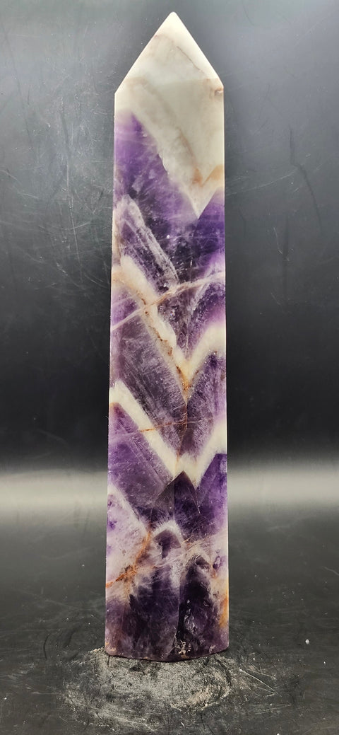 Large dream amethyst tower! 7 inches tall, 14 ounces.