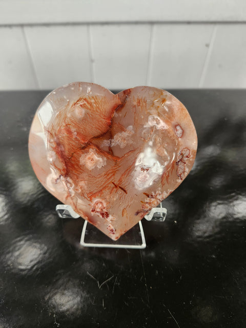 Druzy agate heart! 7 ounces, 3.5 inches
