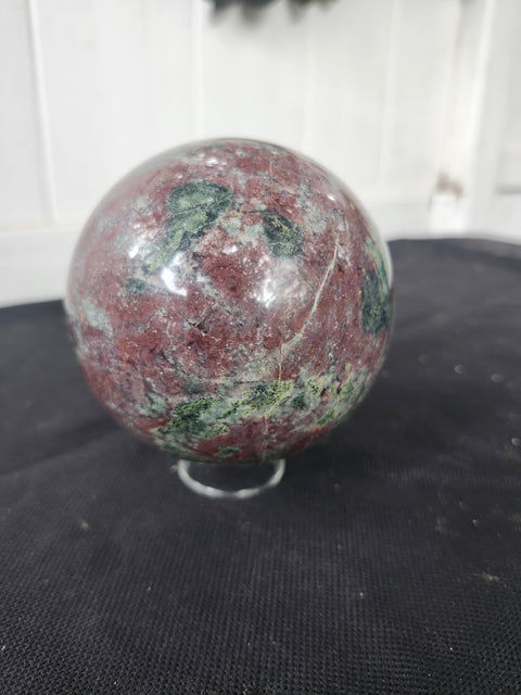 1.8 pound, 84.4mm, 3.32 inch ocean jasper sphere