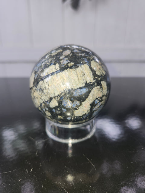 Llanite que sera sphere! 12.5 ounces, 64.7mm 2.55 inches