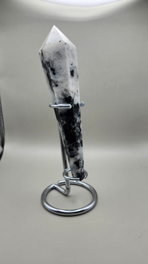 Rainbow moonstone scepter 6 inches, 6 ounces!!