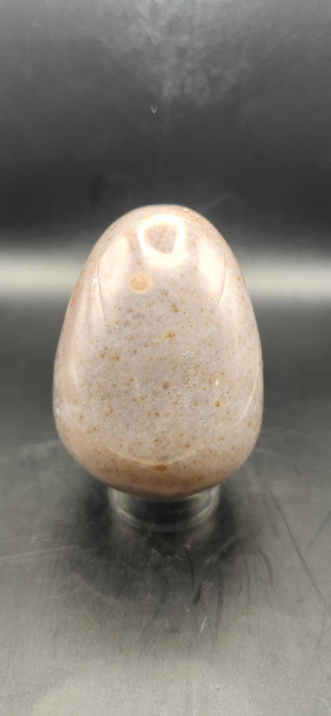 Sunstone egg. 9 ounces, 2.78 inches tall!
