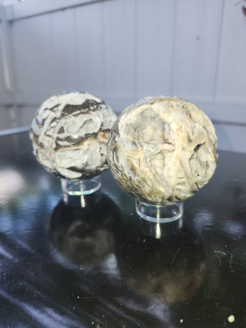 Sphalerite sphere! 12 ounces, 66mm, 2.6 inches
