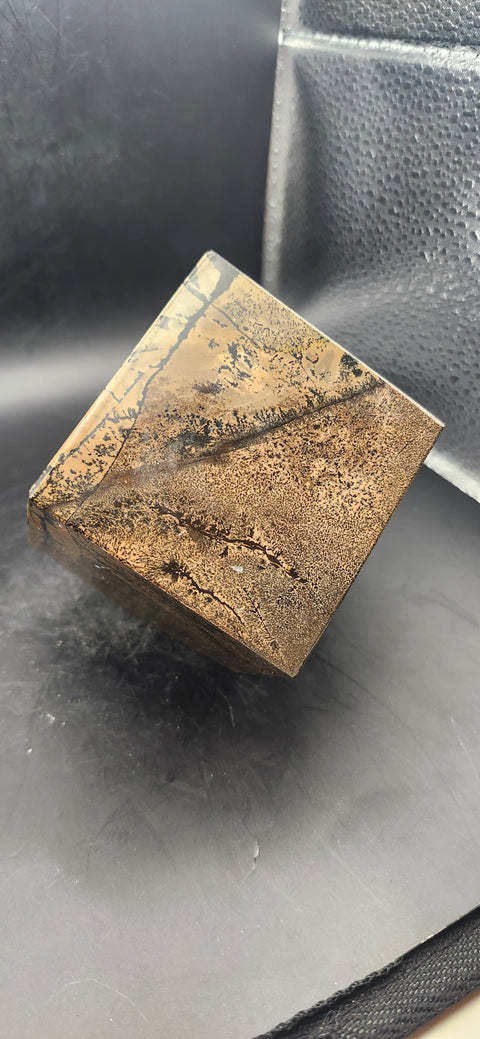 Dendritic jasper balancing cube! 1.4 pounds, 2.3 inches by 2.3 inches