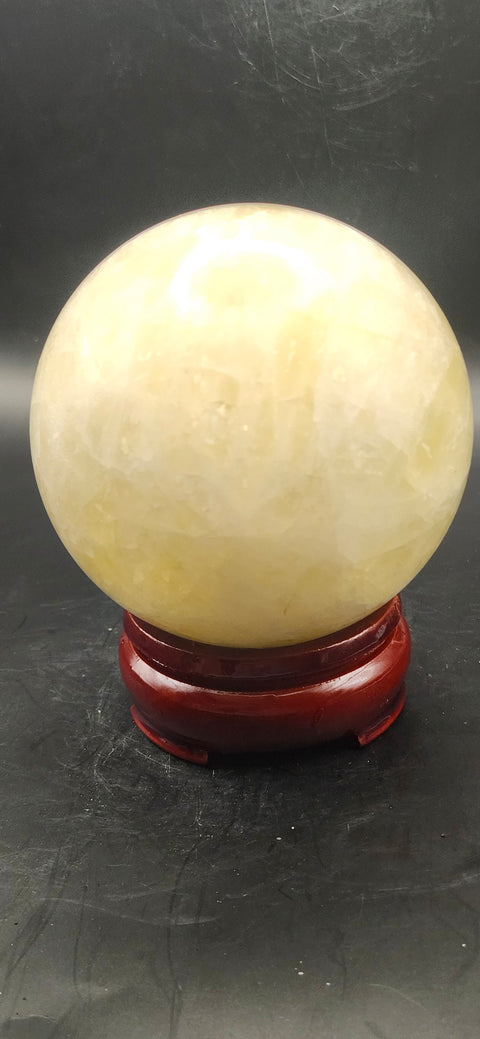 Citrine sphere! 76.1mm, 2.9 inches, 1.4 pounds