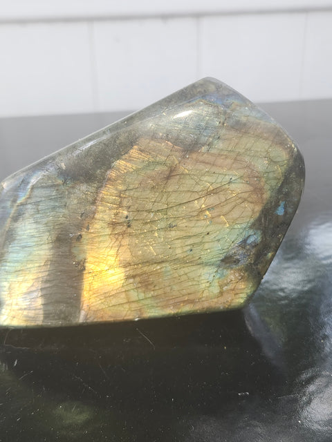 Labradorite free form!! 1.1 pounds, 3.8 inches wide, 2.9 inches tall