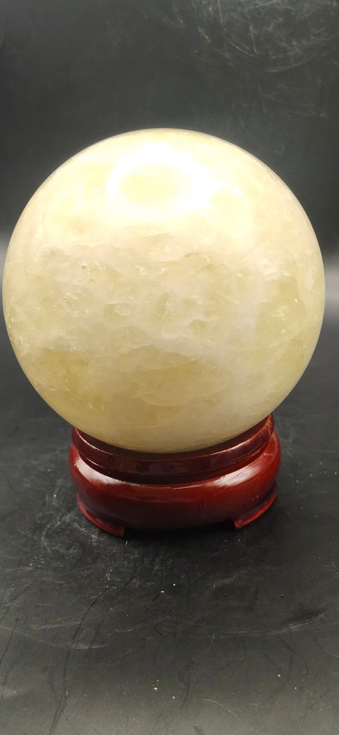 Citrine sphere! 76.1mm, 2.9 inches, 1.4 pounds